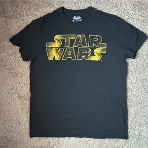 Unisex Star Wars Black Graphic T Shirt Size M |A135